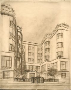 Dessin d’architecte © Mines Alumni Saint-Étienne