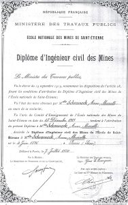 Diplôme de Marcelle Schrameck © Kahn